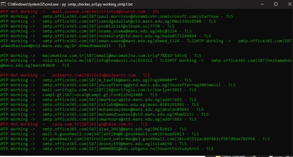 CHECKER SMTP PRIVAT 2025