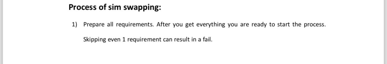 Sim Swapping Tutorial